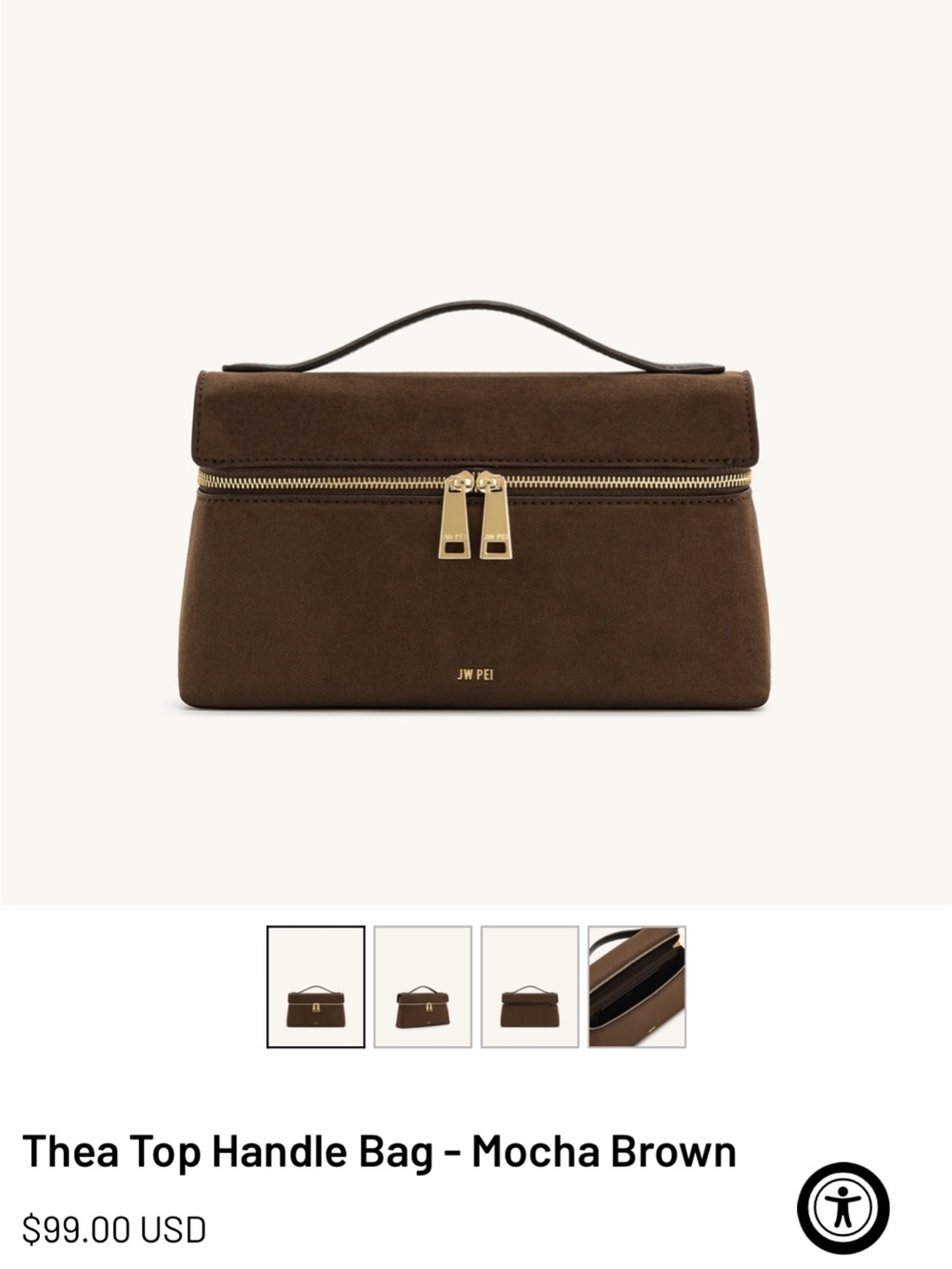 JW PEI Thea Top Handle Bag - Mocha